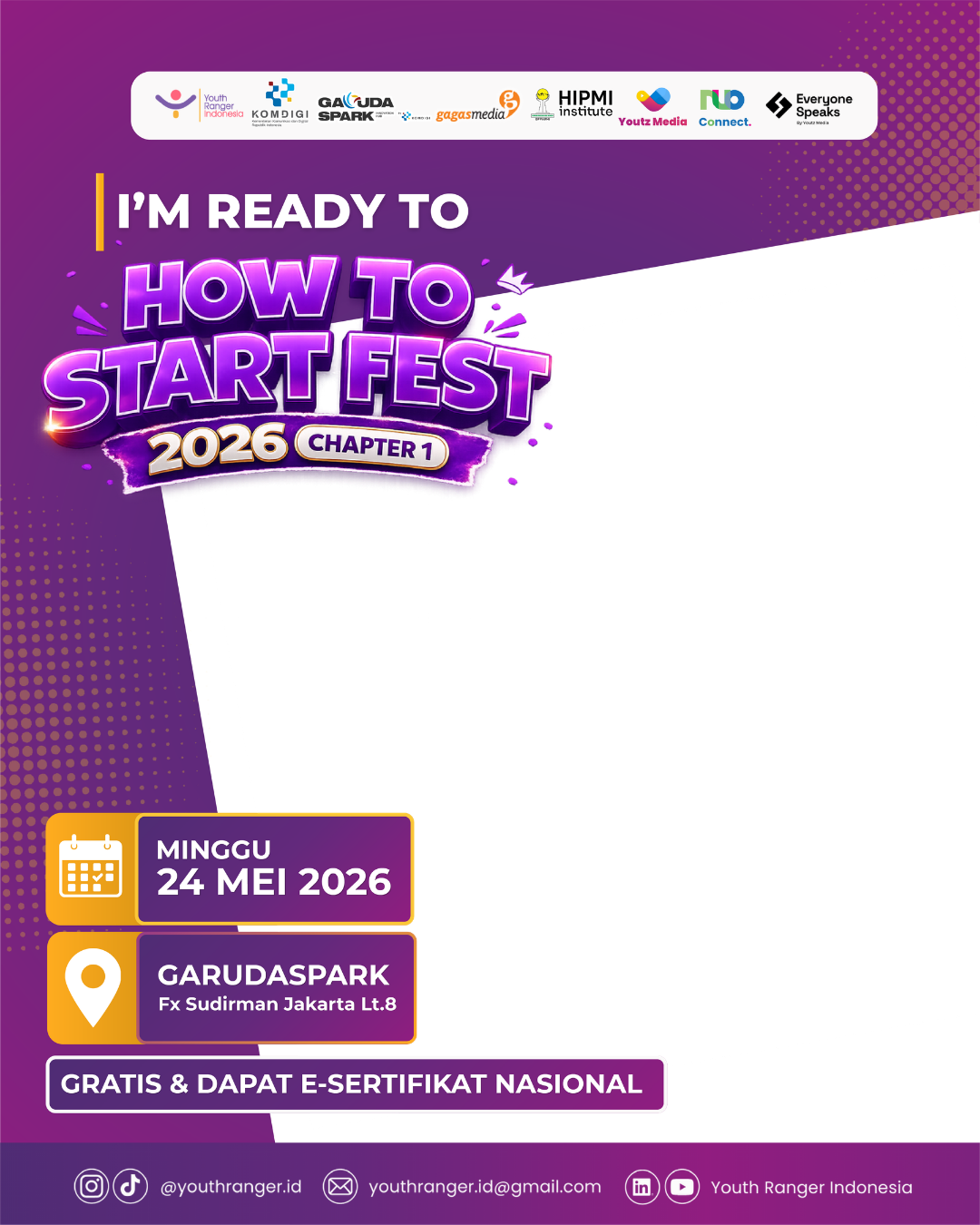 How to Start Fest 2026Twibbon Tanpa Watermark