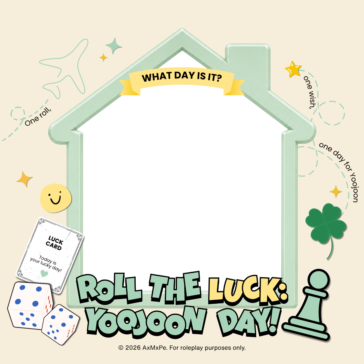 Roll the Luck: YOOJOON Day!Twibbon Tanpa Watermark