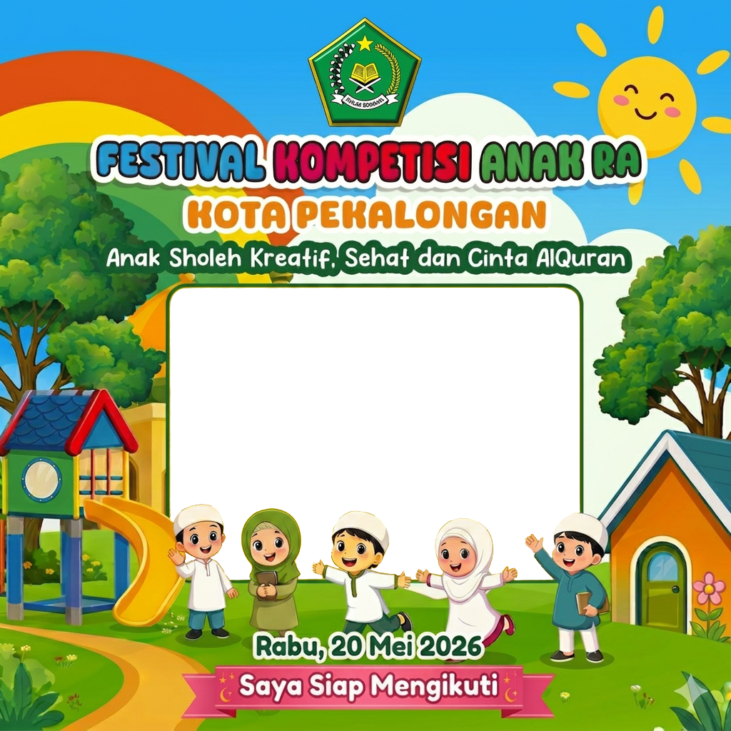 Festival Kompetisi Anak RA Tahun 2026Twibbon Tanpa Watermark
