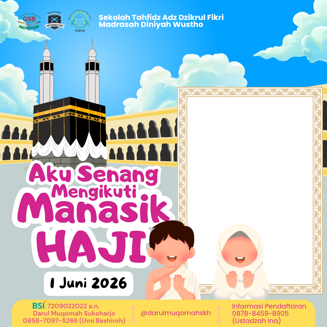 MANASIK HAJI 2026Twibbon Tanpa Watermark