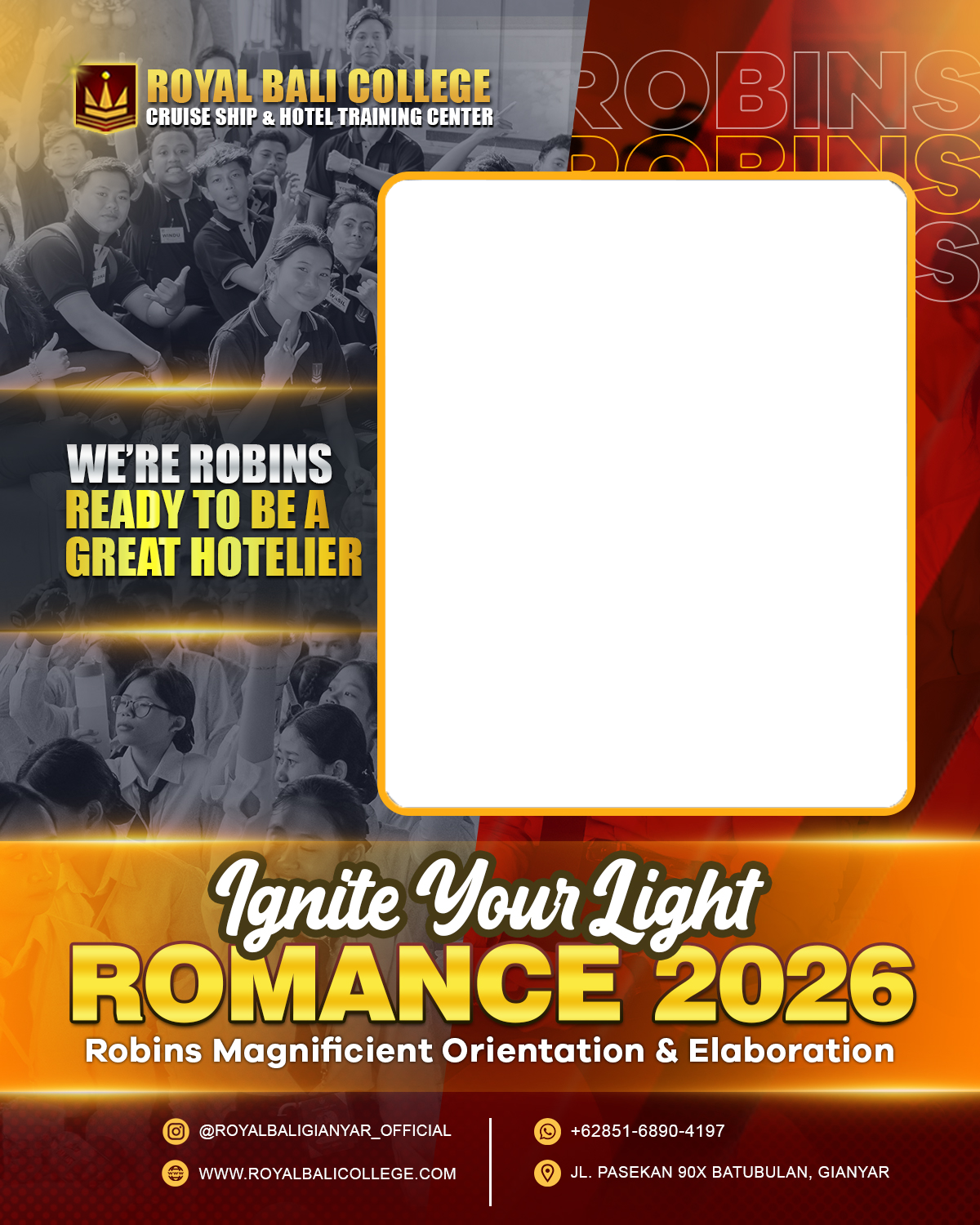 ROMANCE 2026Twibbon Tanpa Watermark