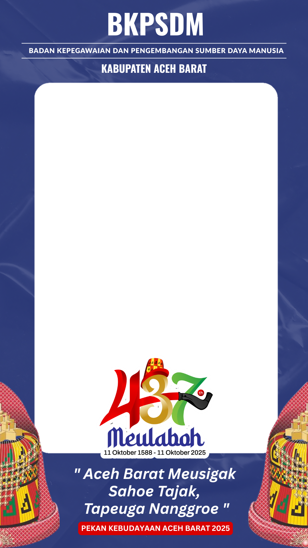 BKPSDM Kab. Aceh Barat : Pekan Kebudayaan Aceh BaratTwibbon Tanpa Watermark