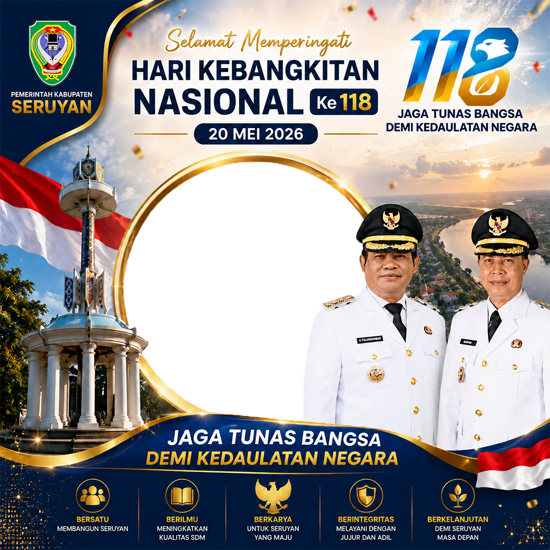 Twibbon Kabupaten Seruyan Harkitnas 2026Twibbon Tanpa Watermark