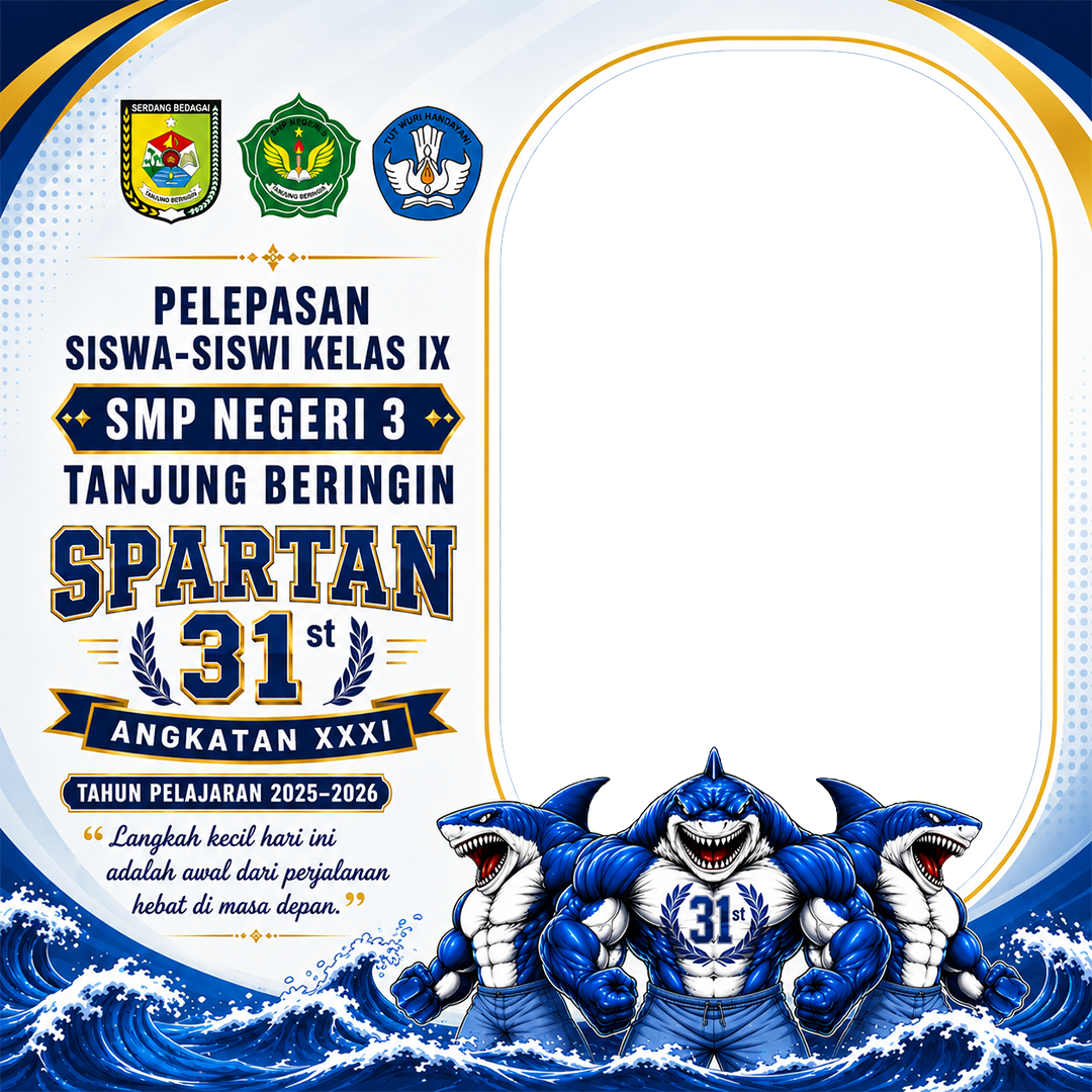 Pelepasan Siswa-Siswi Kelas IX SMP Negeri 3 Tanjung Beringin - Spartan 31stTwibbon Tanpa Watermark