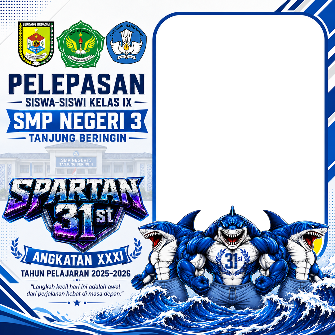 Pelepasan Siswa-Siswi Kelas IX SMP Negeri 3 Tanjung Beringin - Spartan 31stTwibbon Tanpa Watermark