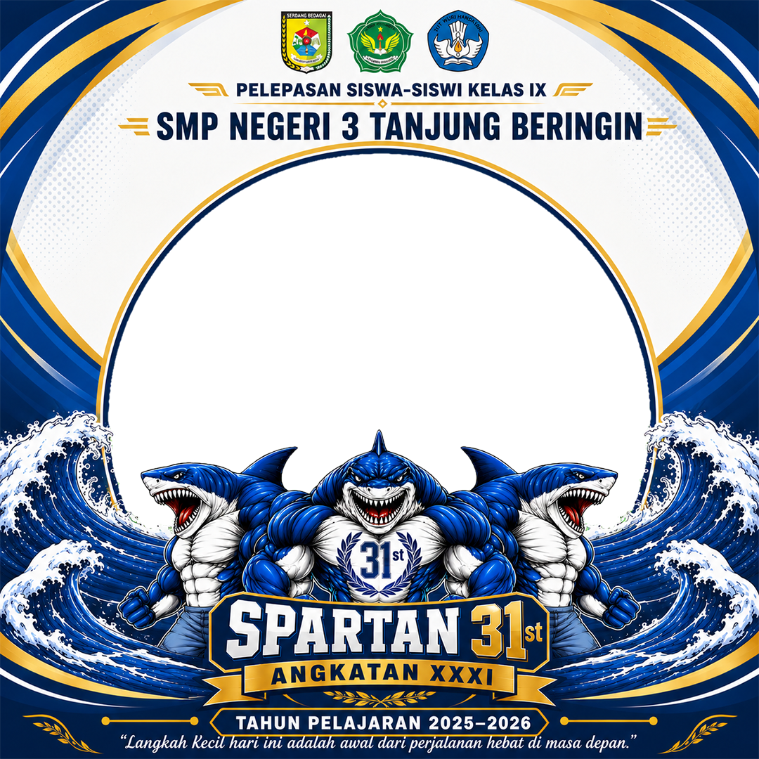 Pelepasan Siswa-Siswi Kelas IX SMP Negeri 3 Tanjung Beringin - Spartan 31stTwibbon Tanpa Watermark