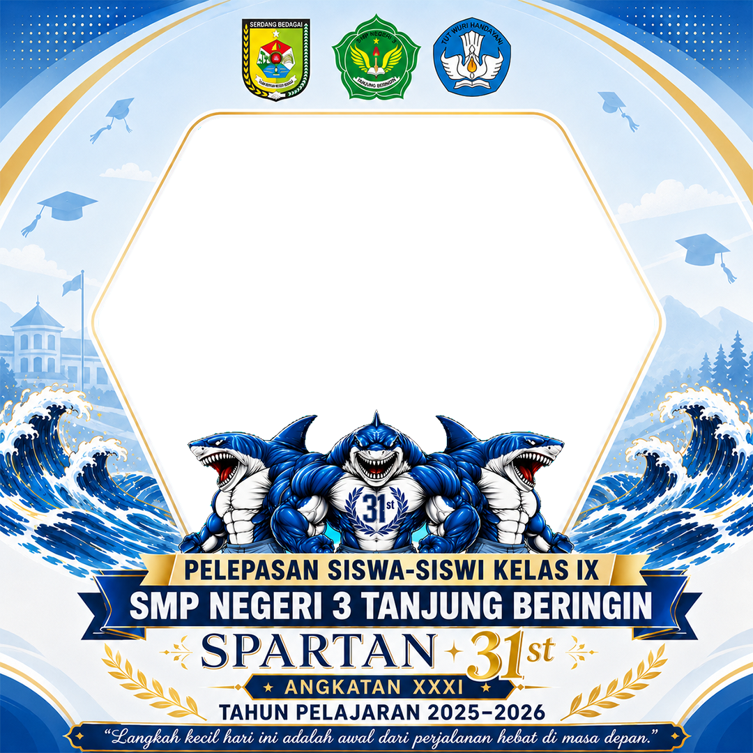Pelepasan Siswa-Siswi Kelas IX SMP Negeri 3 Tanjung Beringin - Spartan 31stTwibbon Tanpa Watermark
