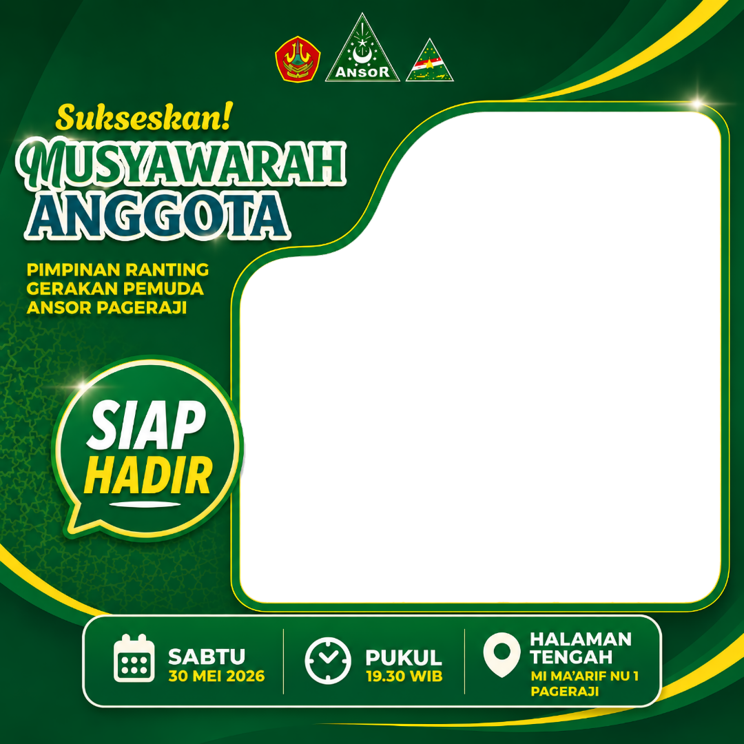 Musyawarah Anggota - Ansor PagerajiTwibbon Tanpa Watermark