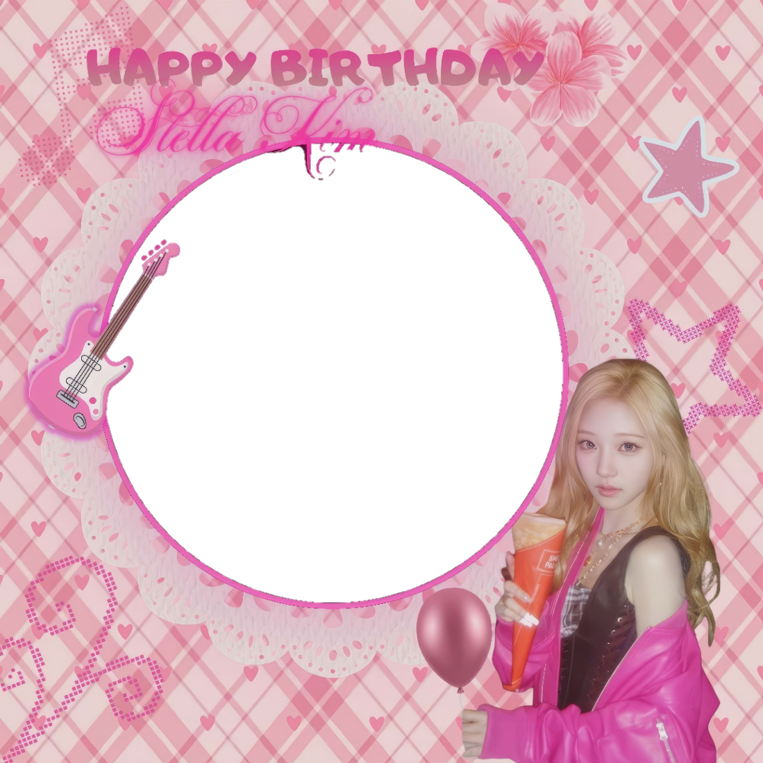 Birthday Stella Kim 🎂💟Twibbon Tanpa Watermark