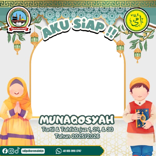 Aku Siap ikuti Munaqosyah di SDIP AL-HAROMAINTwibbon Tanpa Watermark