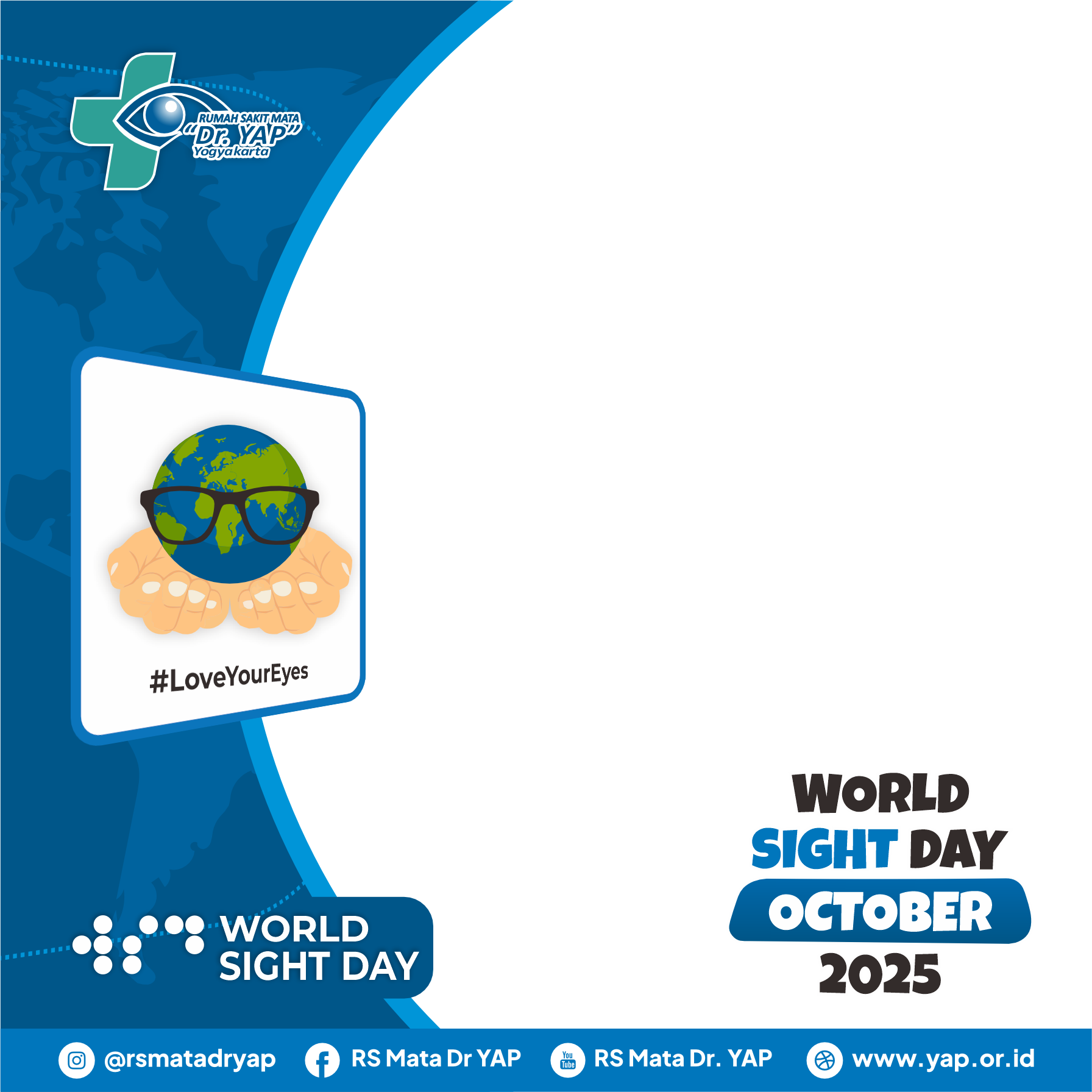 Peringatan World Sight Day 2025Twibbon Tanpa Watermark