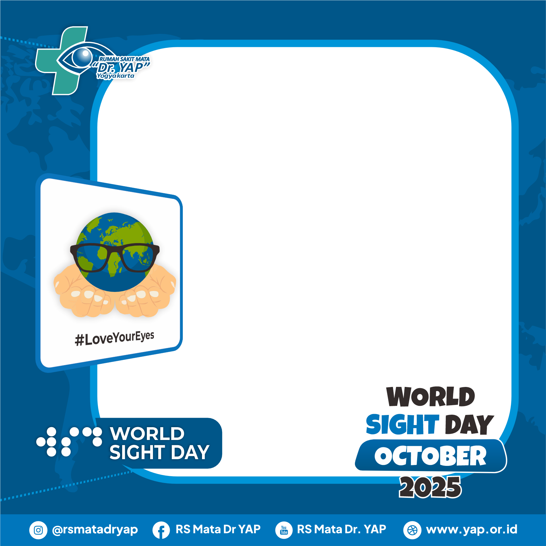 Peringatan World Sight Day 2025Twibbon Tanpa Watermark