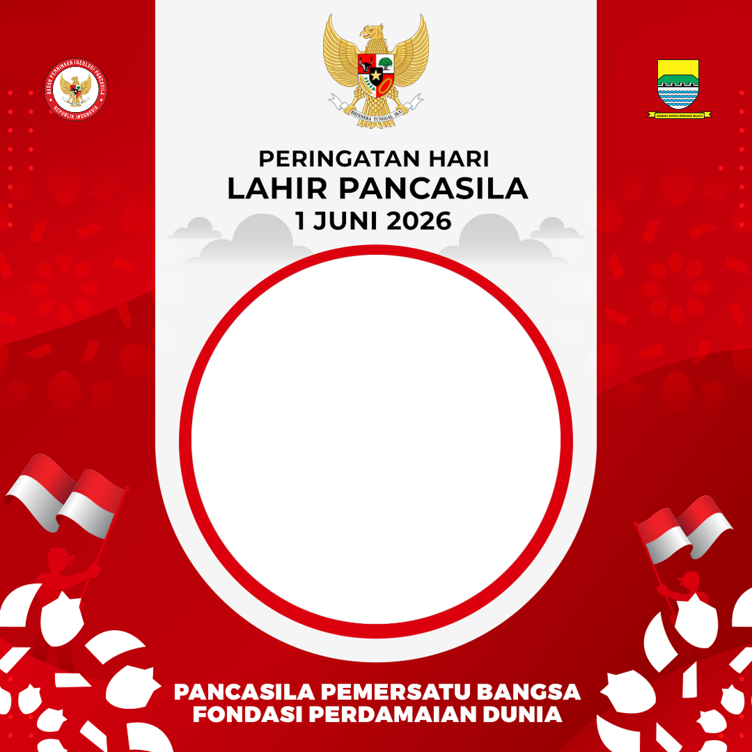 PERINGATAN HARI LAHIR PANCASILA TAHUN 2026Twibbon Tanpa Watermark