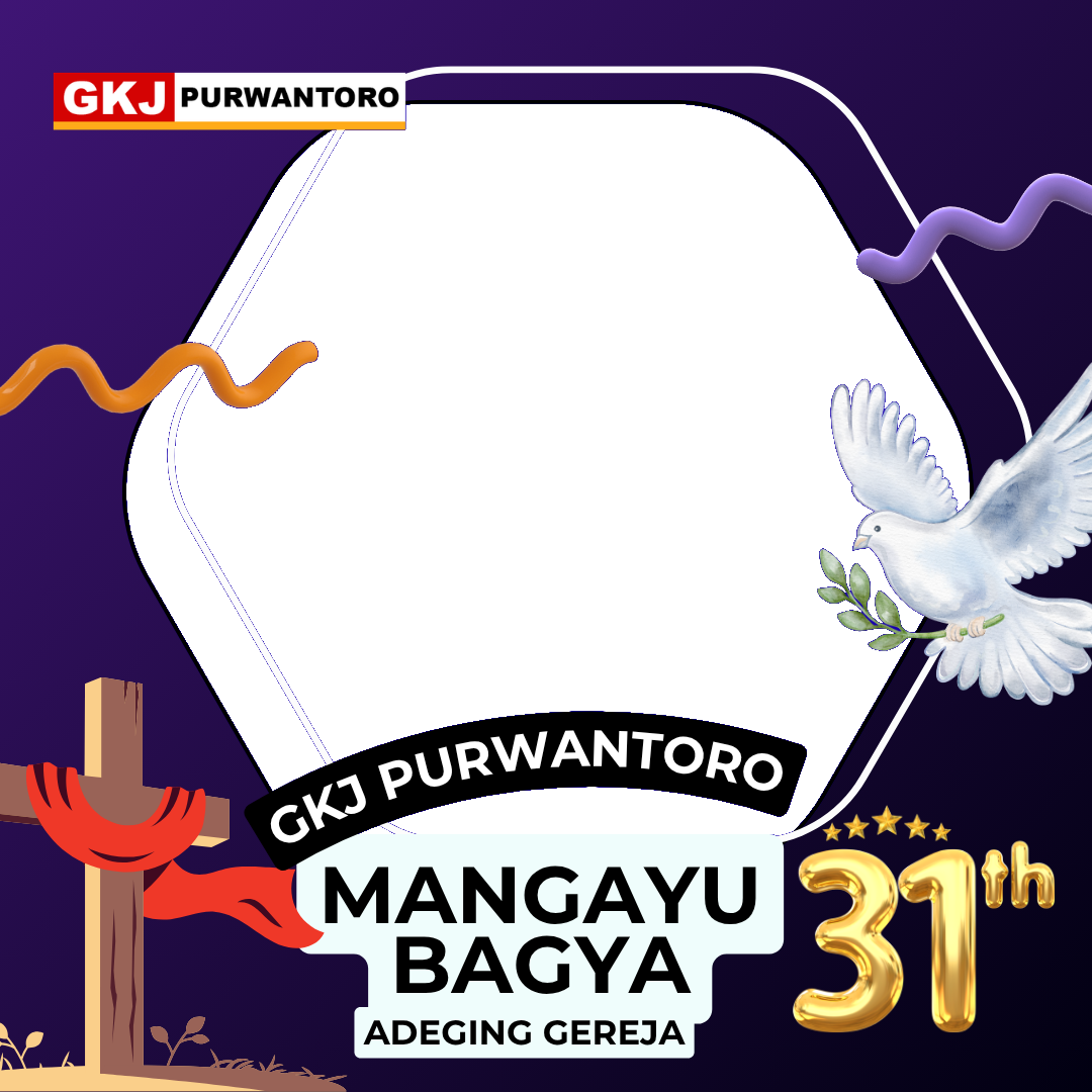 HUT GKJ PURWANTORO 31Twibbon Tanpa Watermark