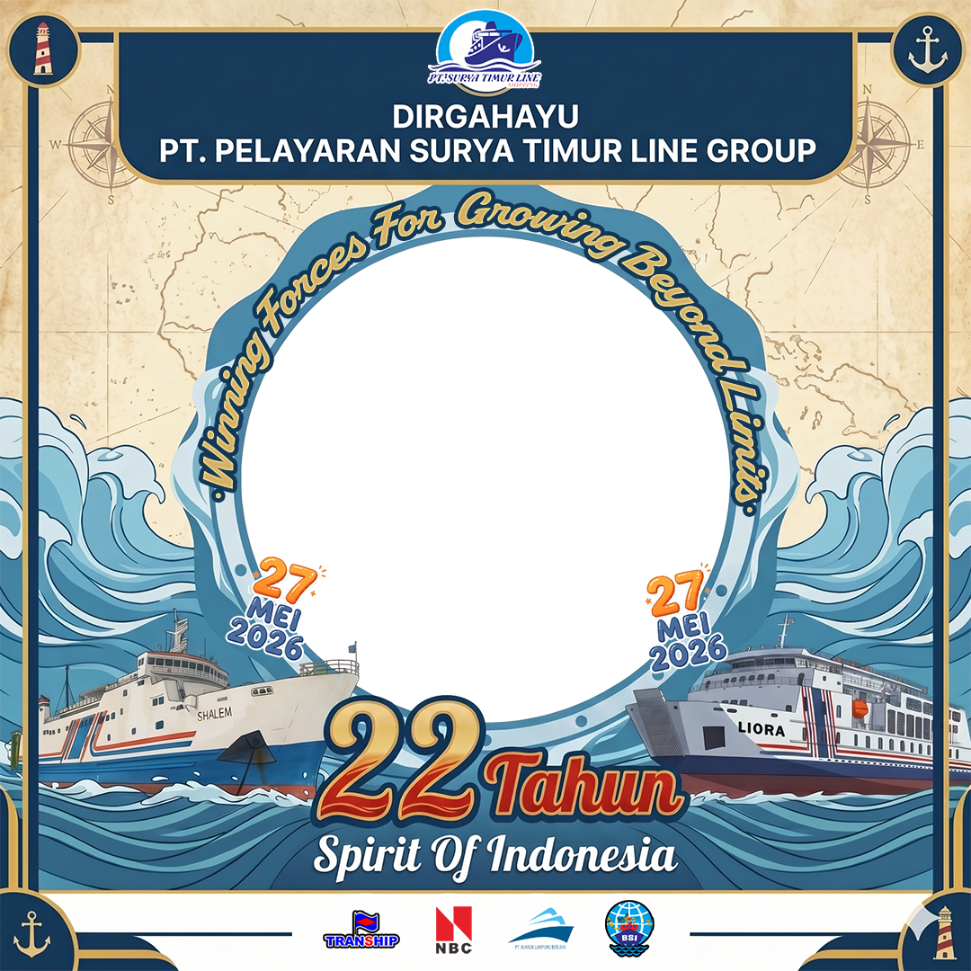 22 TAHUN - PT. PELAYARAN SURYA TIMUR LINETwibbon Tanpa Watermark