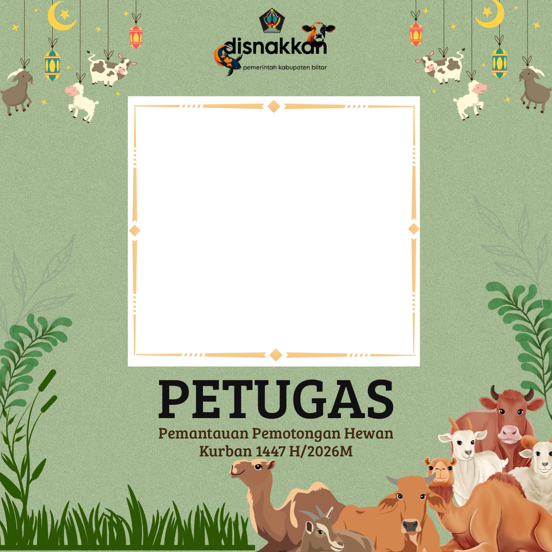 Petugas Pemantauan Pemotongan Hewan Kurban Kab. Blitar 1447 H/2026 MTwibbon Tanpa Watermark