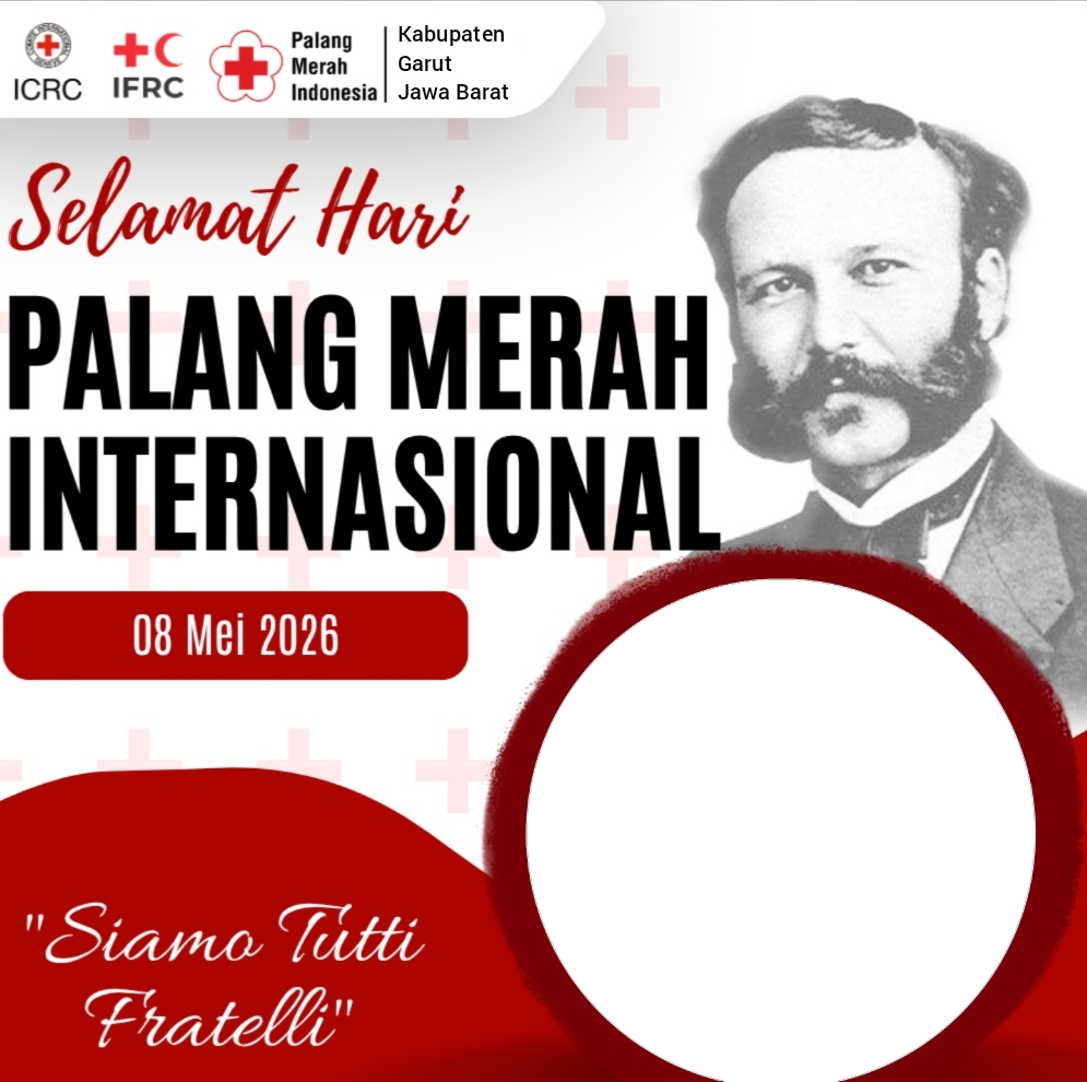 Selamat Hari Palang Merah Internasional 8 Mei 2026Twibbon Tanpa Watermark