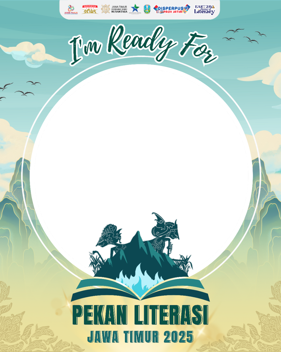Pekan Literasi Jawa Timur 2025Twibbon Tanpa Watermark