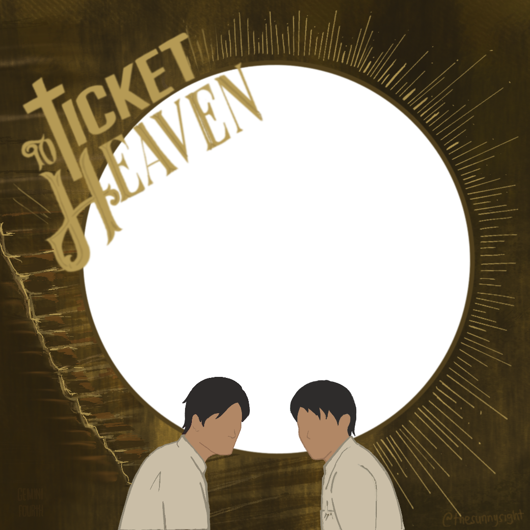 Ticket to heavenTwibbon Tanpa Watermark