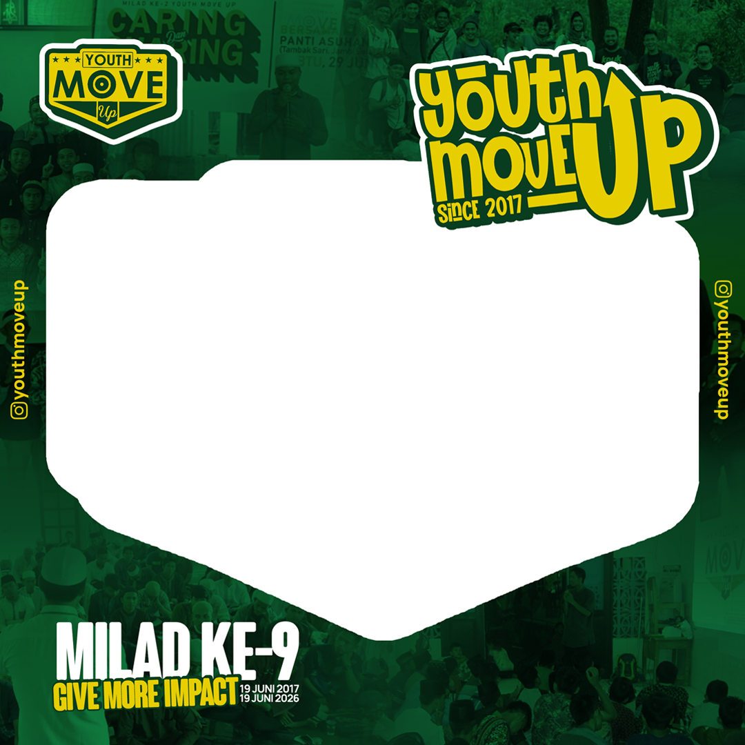 Milad YMU ke-9 Tahun 2026Twibbon Tanpa Watermark