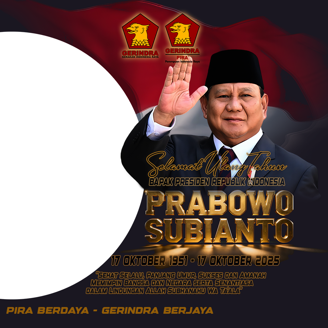 SELAMAT ULANG TAHUN PRESIDENKUTwibbon Tanpa Watermark