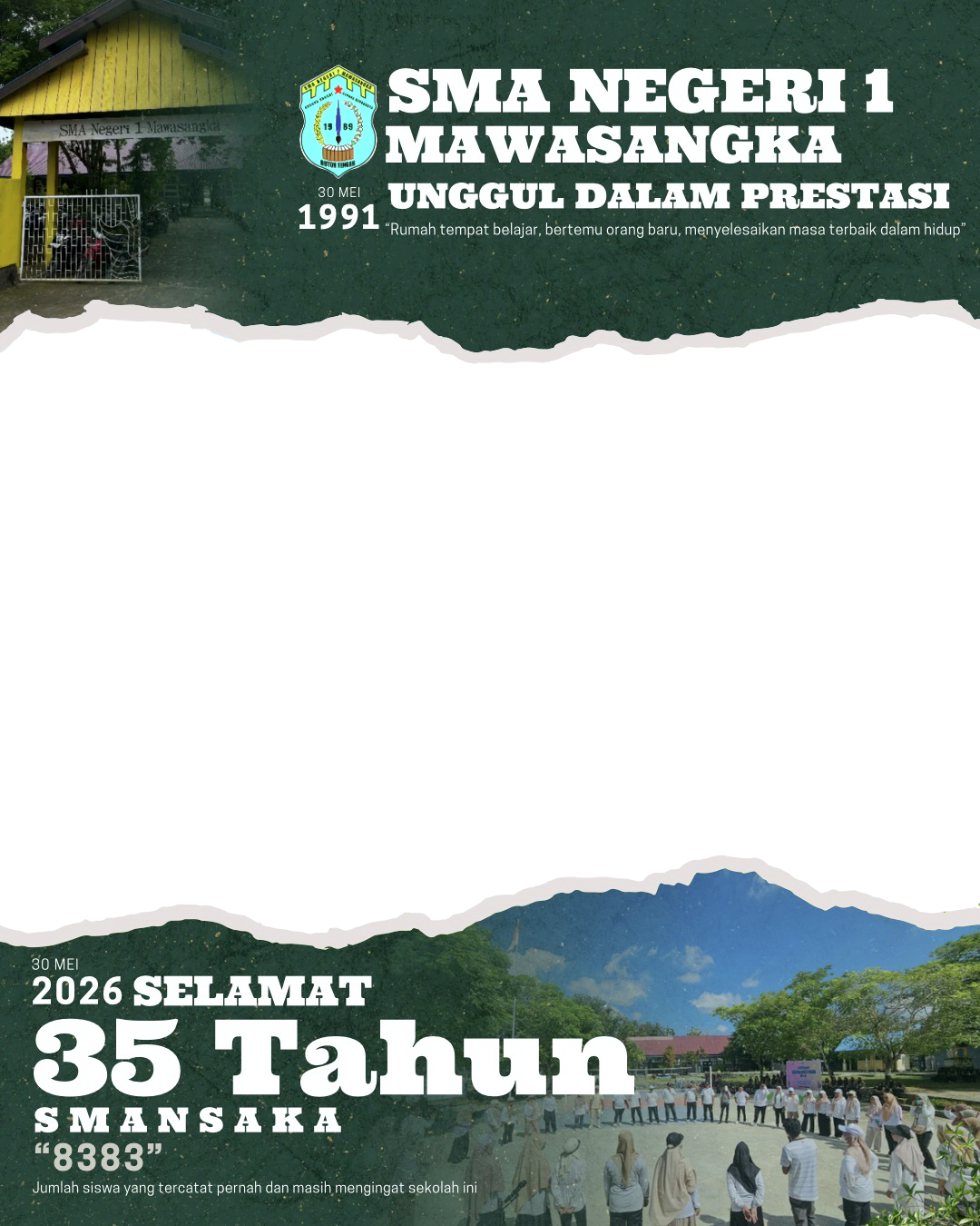 HUT SMANSAKA ke-35Twibbon Tanpa Watermark