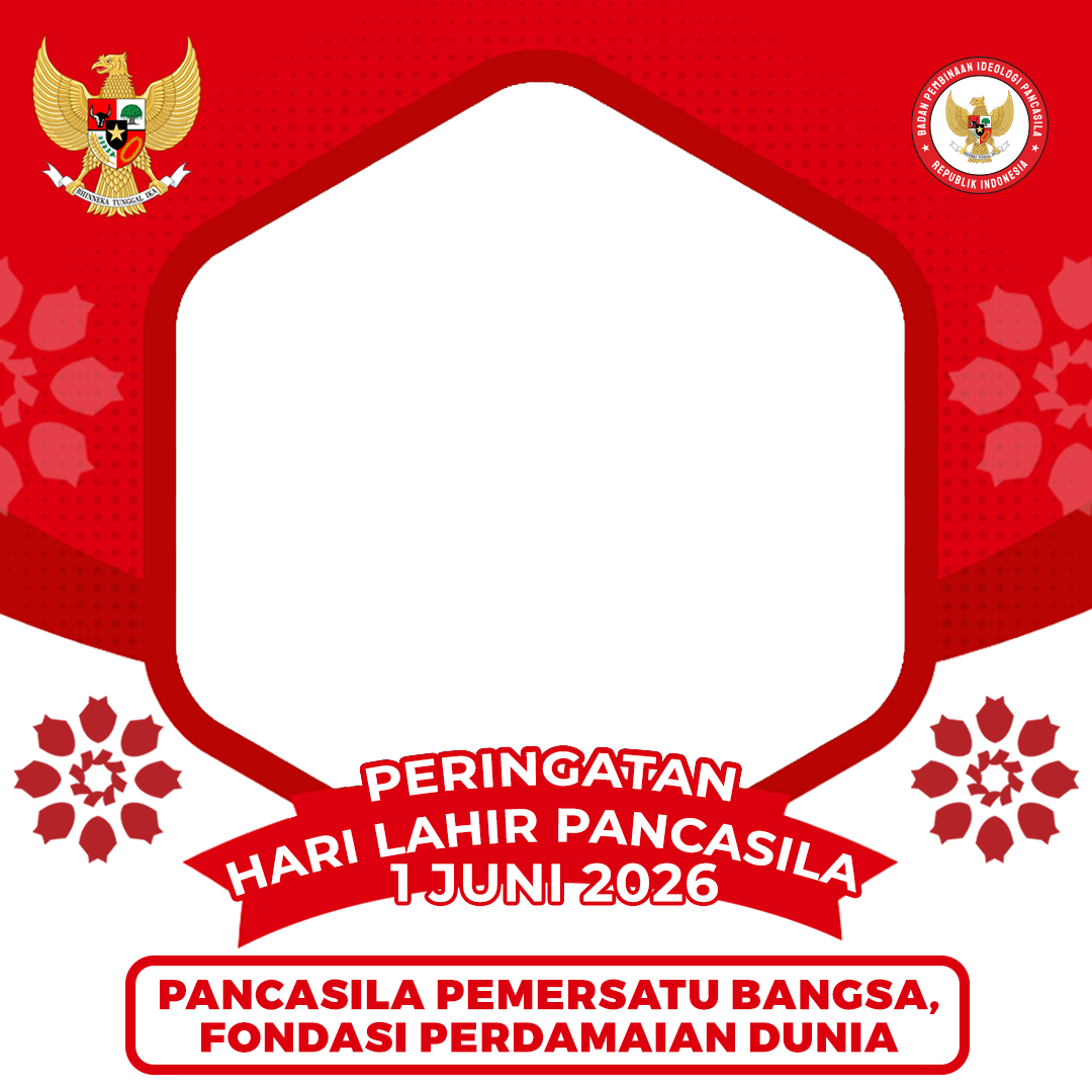 Banyuke Hulu Hari Lahir Pancasila 2026Twibbon Tanpa Watermark