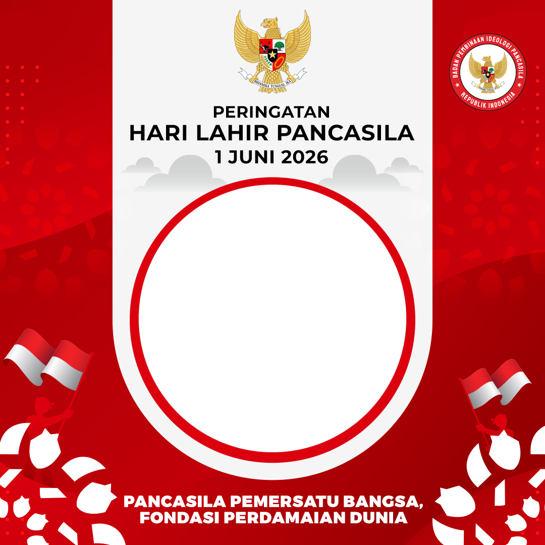 Banyuke Hulu Hari Lahir Pancasila 2026Twibbon Tanpa Watermark