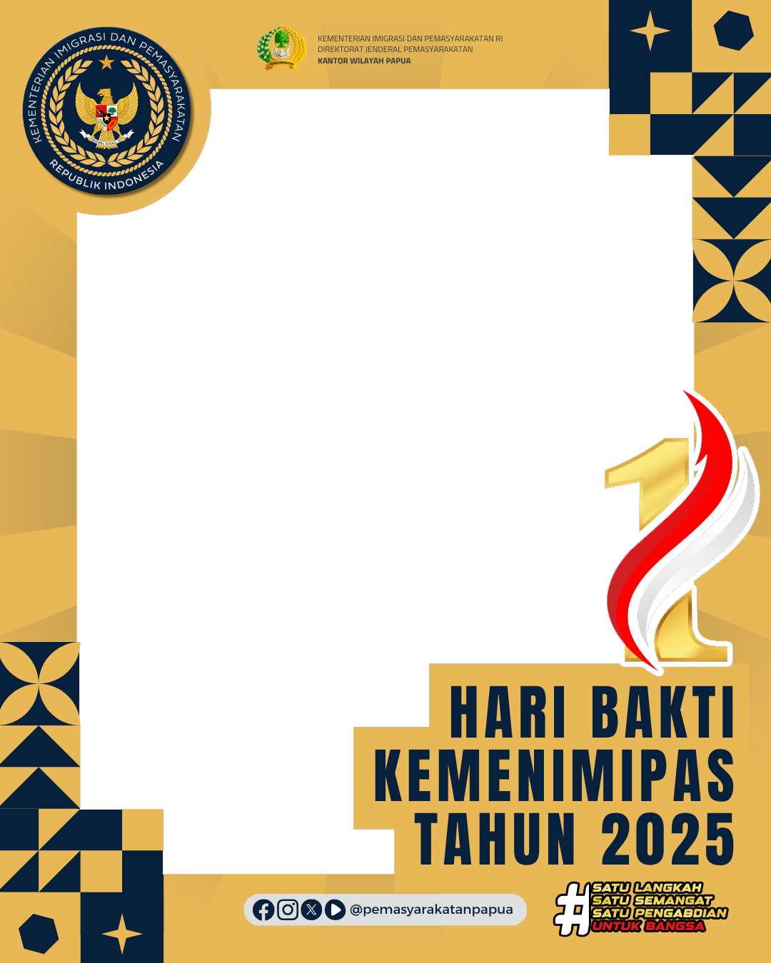 Hari Bakti KEMENIMIPAS Ke-1Twibbon Tanpa Watermark