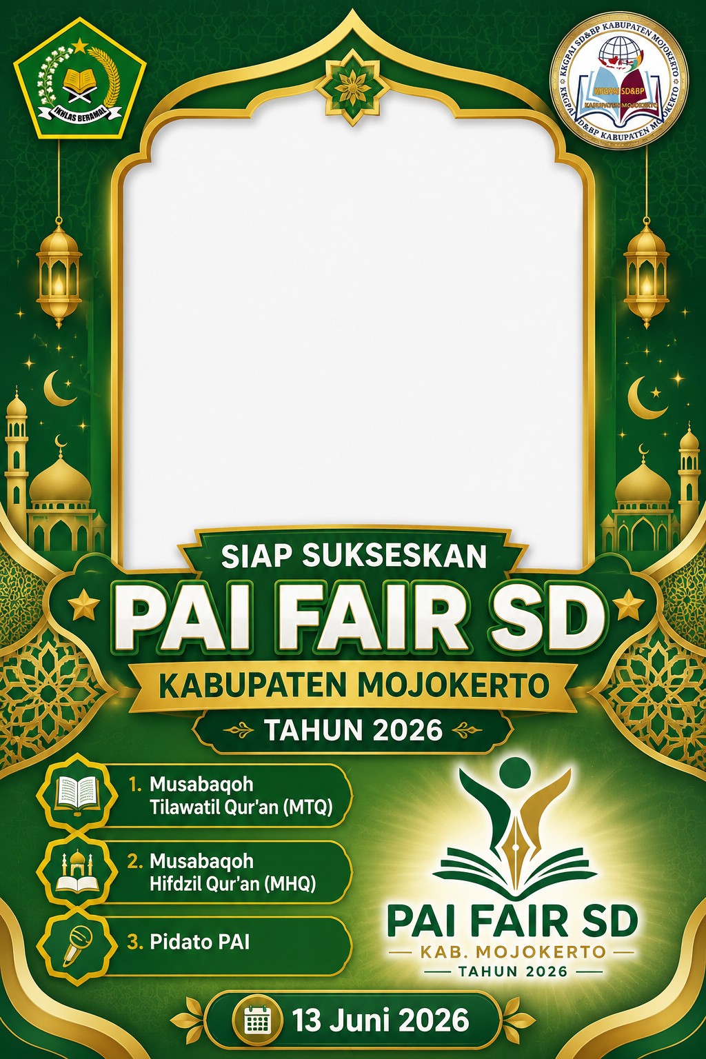 LOMBA PAI FAIR SD 2026 KAB. MOJOKERYOTwibbon Tanpa Watermark