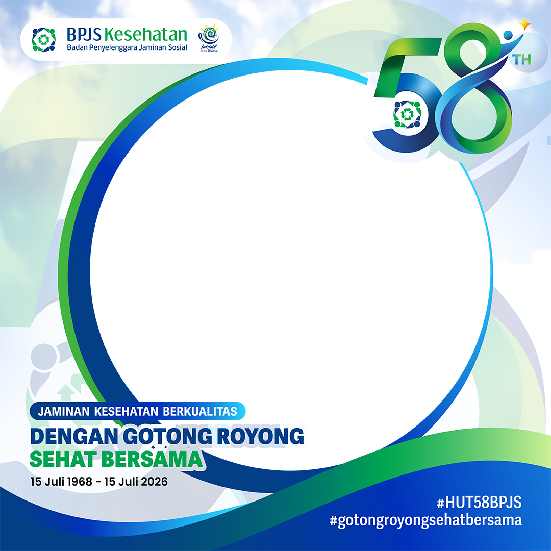HUT Ke-58 BPJS KesehatanTwibbon Tanpa Watermark