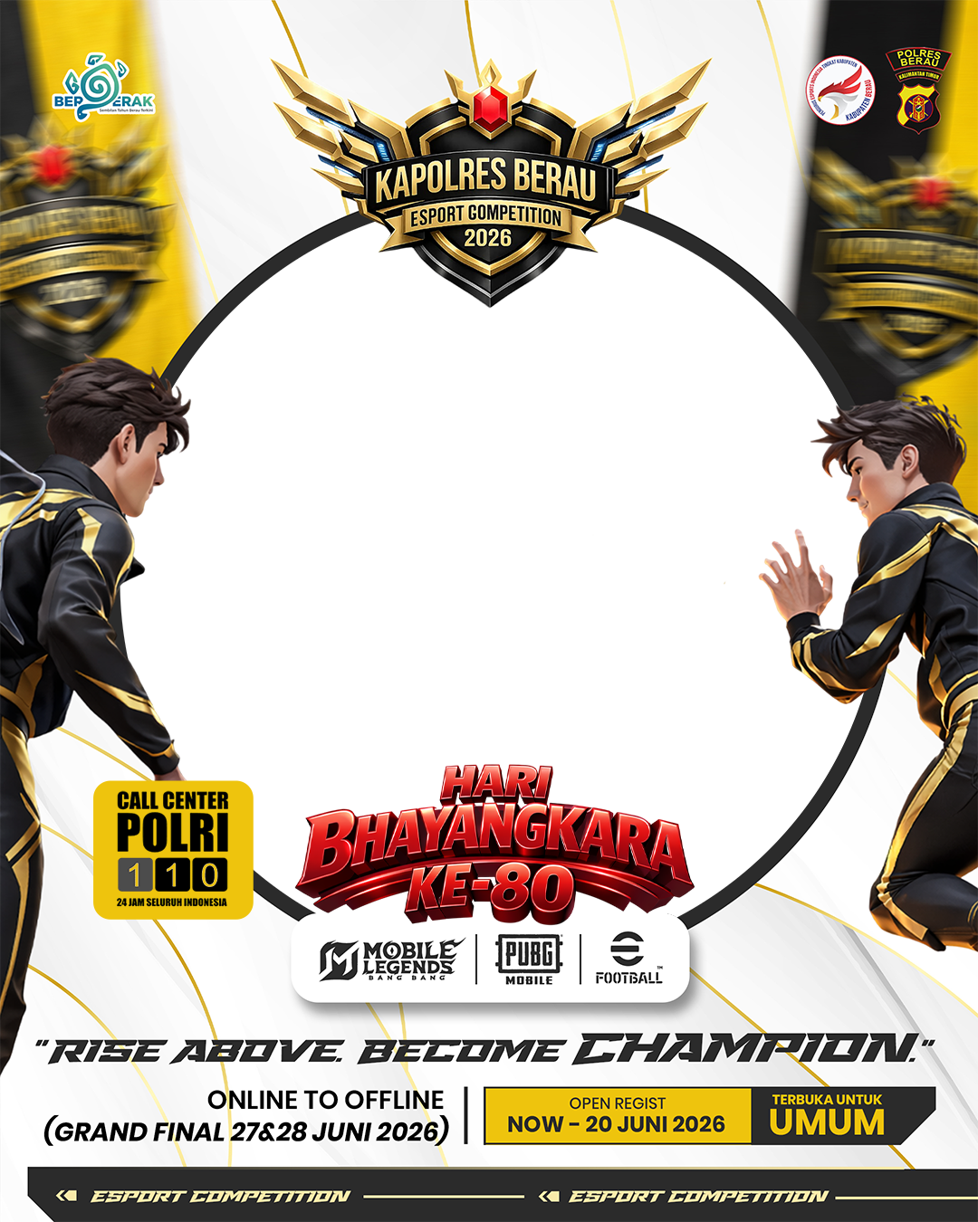 SIAP BERTANDING DAN MENJADI JUARA! 🔥Twibbon Tanpa Watermark