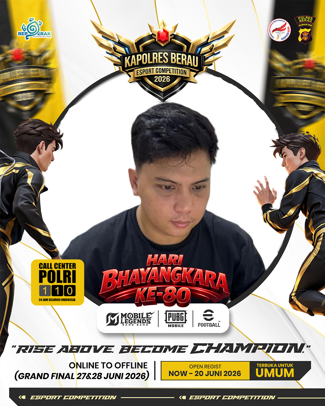 SIAP BERTANDING DAN MENJADI JUARA! 🔥Twibbon Tanpa Watermark