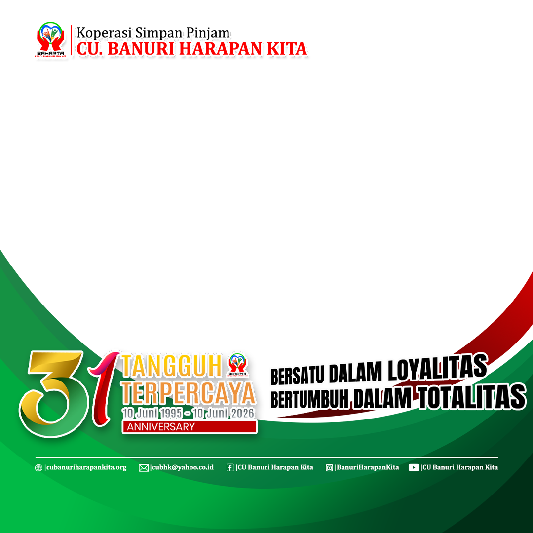 Twibbon resmi HUT CU BHK ke 31Twibbon Tanpa Watermark