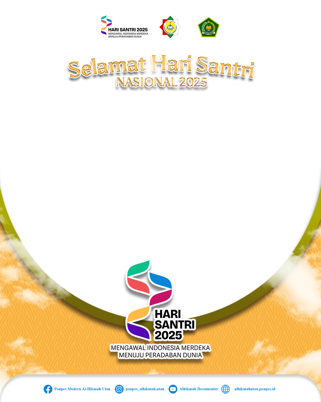Hari Santri 2025Twibbon Tanpa Watermark