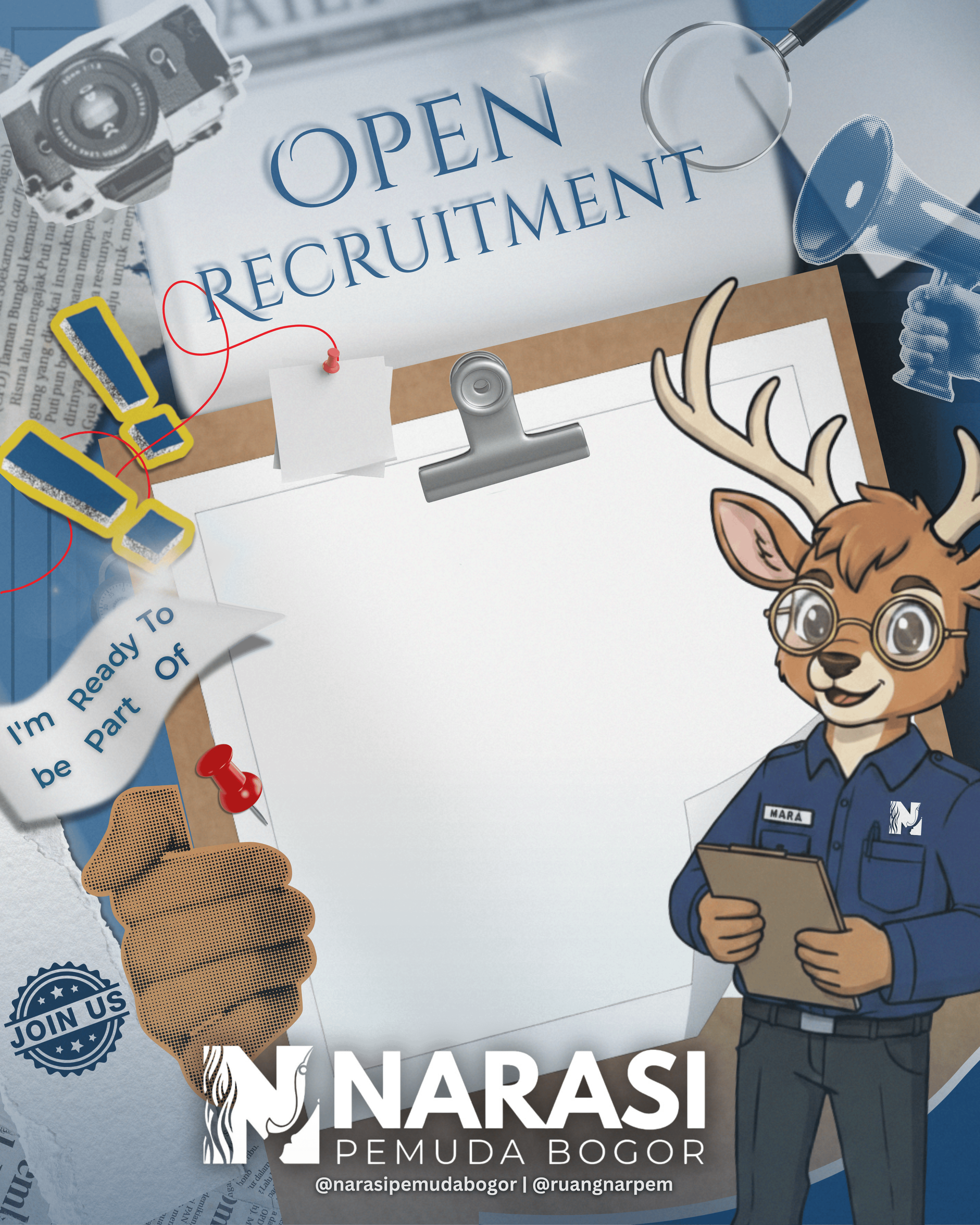 Calon Pengurus Narasi Pemuda Bogor 2025-2026Twibbon Tanpa Watermark