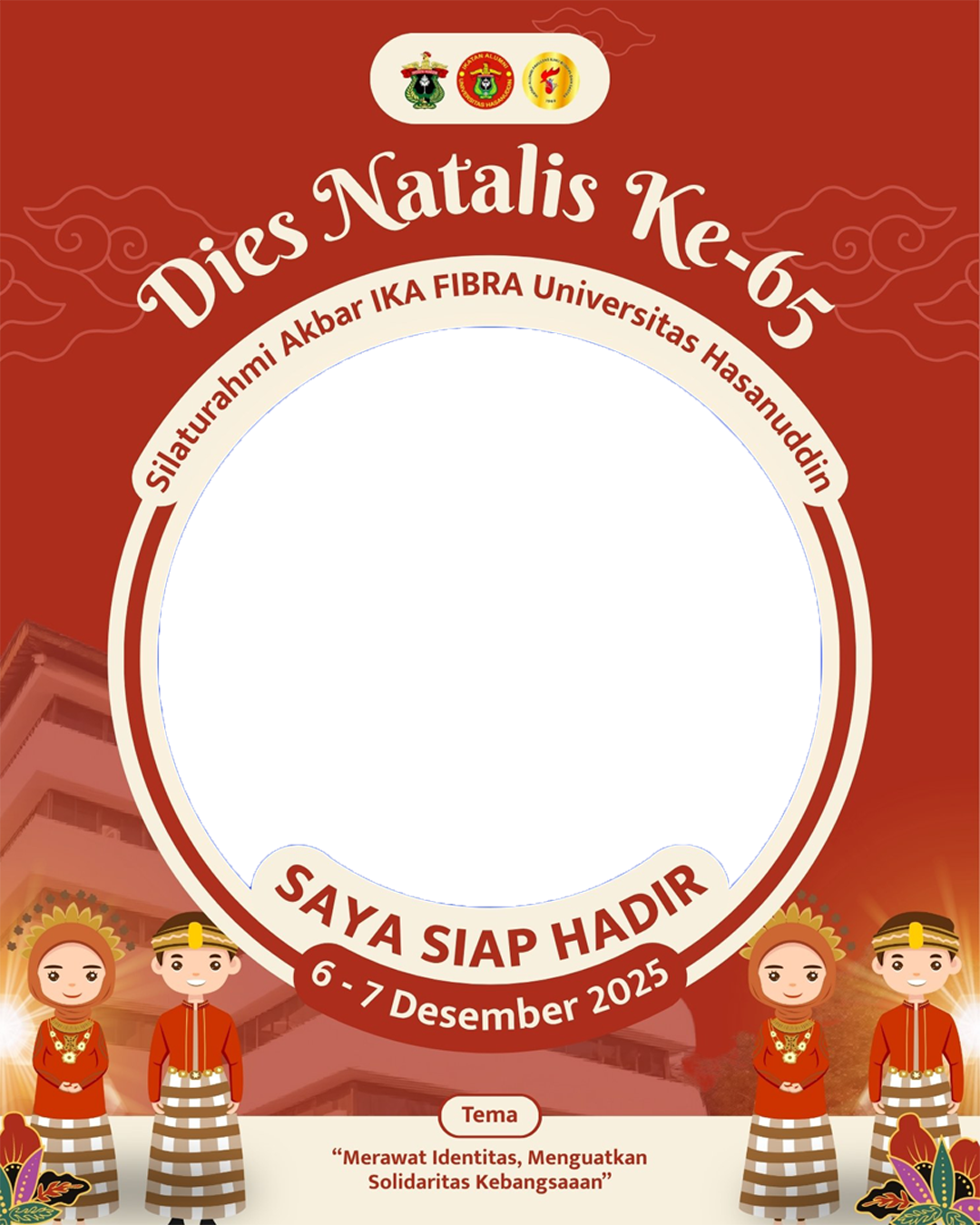 Dies Natalis FIBRA Ke-65Twibbon Tanpa Watermark