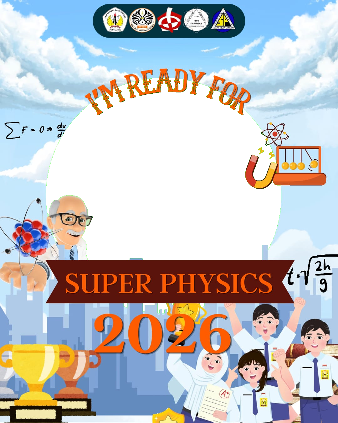Super physic 2026Twibbon Tanpa Watermark