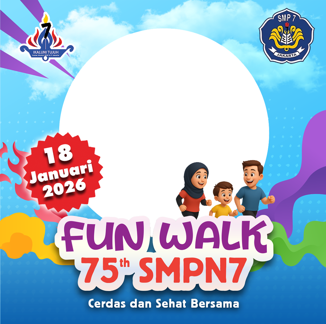 FUNWALK 75th SMPN7Twibbon Tanpa Watermark