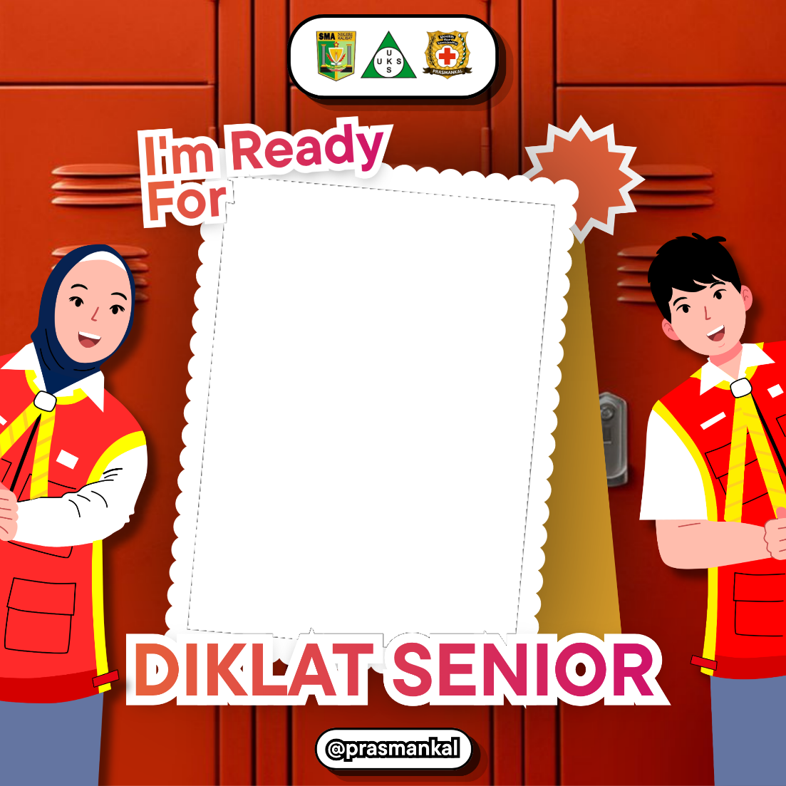 DIKLAT SENIOR PMR WIRA SMA NEGERI KALISAT 2026Twibbon Tanpa Watermark
