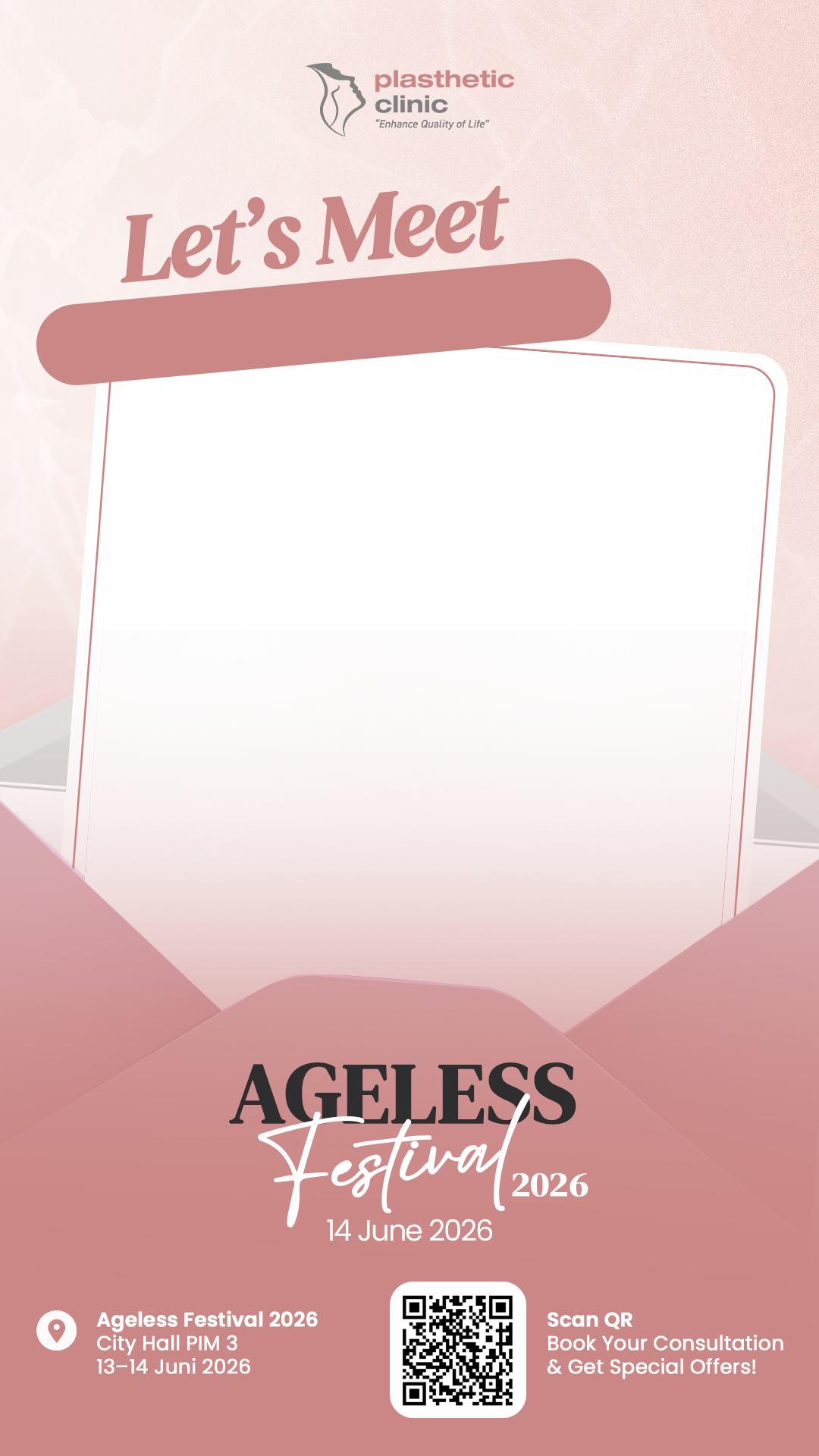 Plasthetic Clinic KOL at Ageless Festival 2026 - 14 JuneTwibbon Tanpa Watermark