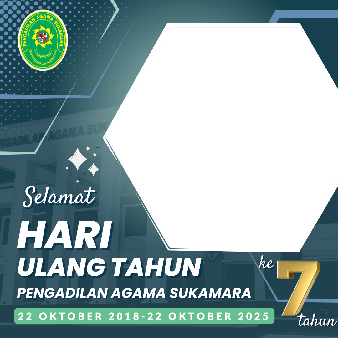 HUT PA Sukamara ke 7Twibbon Tanpa Watermark