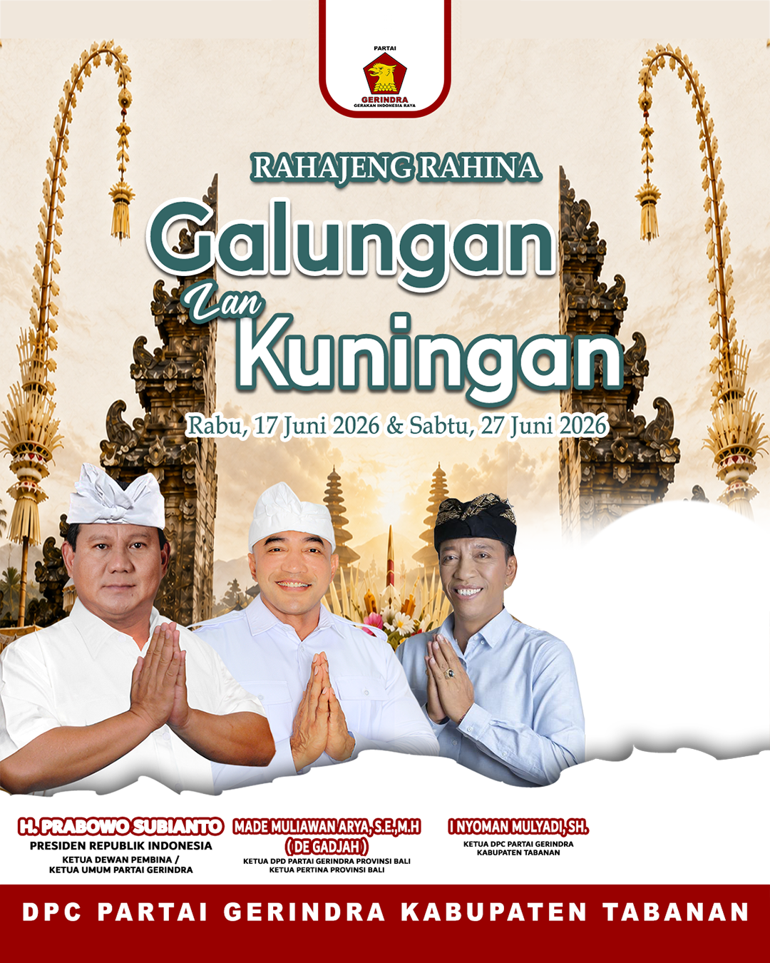 Rahajeng_Galungan_Juni_2026Twibbon Tanpa Watermark