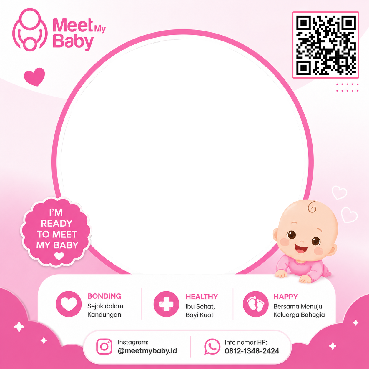 I'm Ready To Meet My Baby | Meet My BabyTwibbon Tanpa Watermark