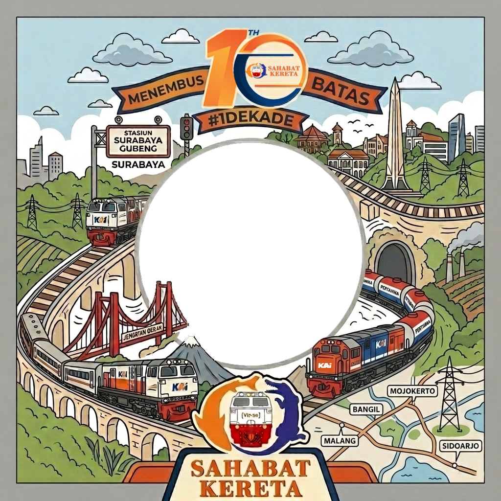 #1Dekade Sahabat KeretaTwibbon Tanpa Watermark