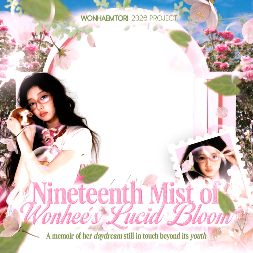 Nineteenth Mist of Wonheeʼs Lucid Bloom: A memoir of her daydream still in touch beyond its youthTwibbon Tanpa Watermark