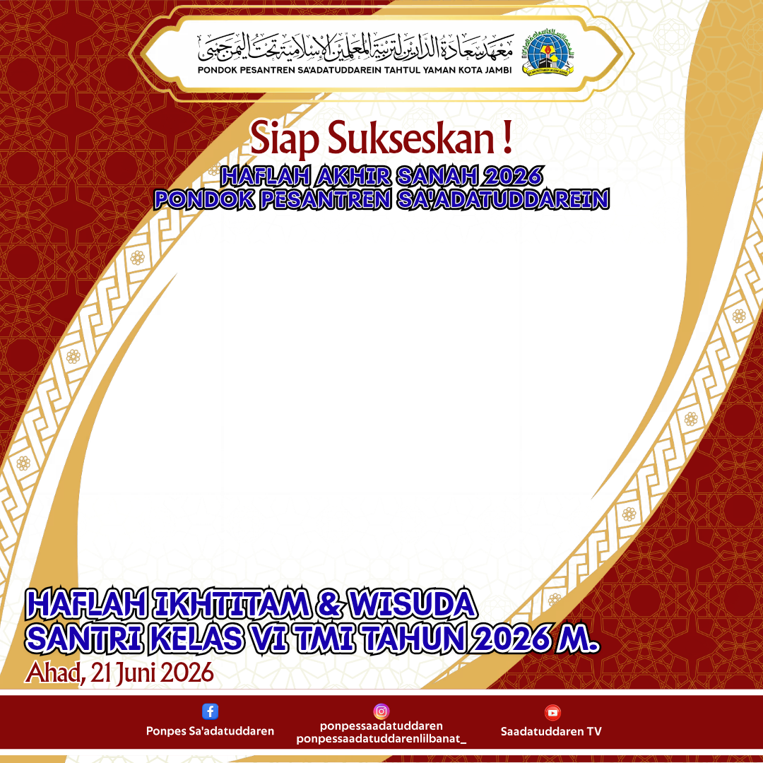 Haflah ikhtitam 2026Twibbon Tanpa Watermark