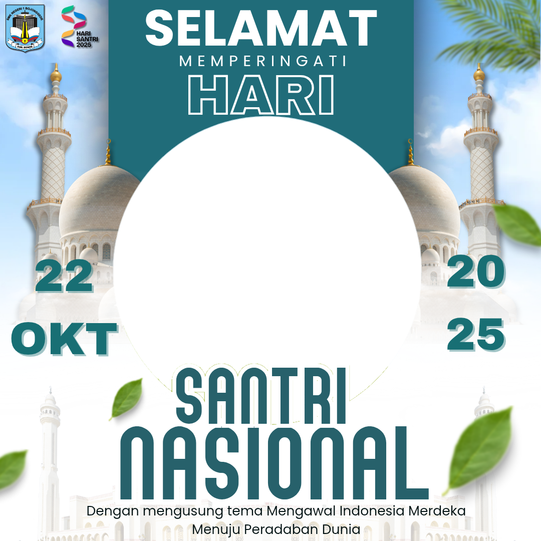HARI SANTRI NASIONAL 2025Twibbon Tanpa Watermark