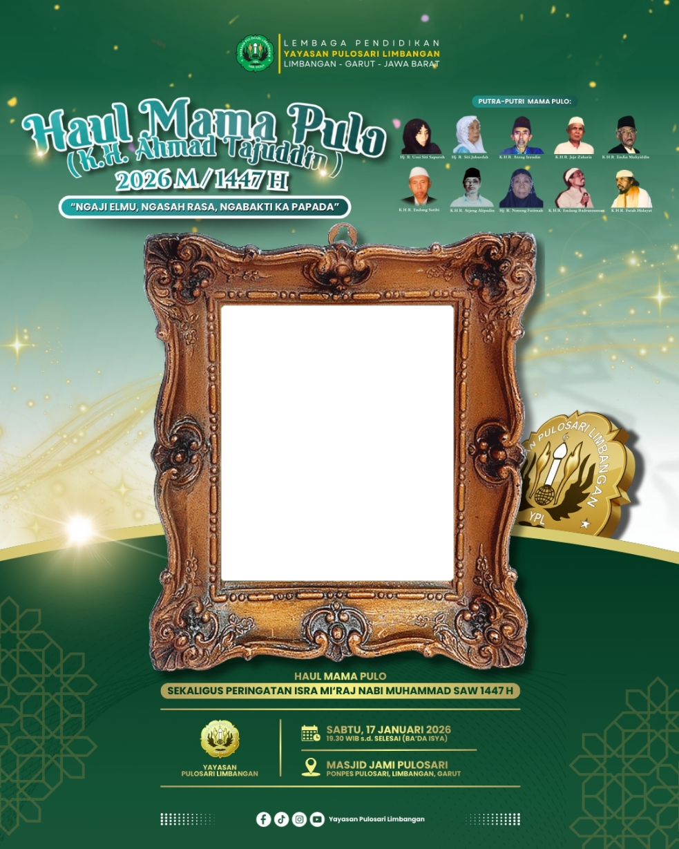 Haul Mama Pulo 2026/1447 H | Yayasan Pulosari LimbanganTwibbon Tanpa Watermark