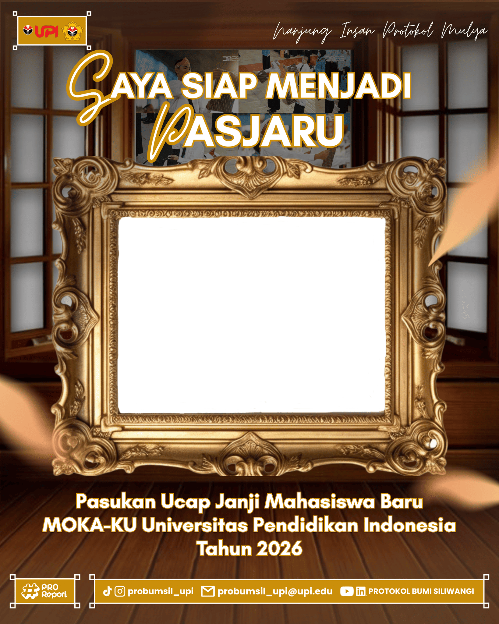 PASJARU 2026Twibbon Tanpa Watermark